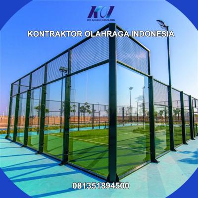 BERPENGALAMAN 081351894500 KOI Kontraktor Jasa Pembuatan Lapangan Olahraga Padel Murah Terbaik Garansi Terpercaya Terbaik